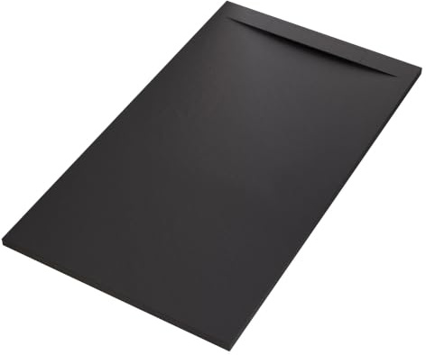 OLIMPO DOCCE - Piatto doccia in marmoresina NERO effetto pietra cemento VIN
