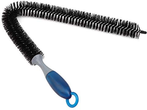 Radiator Brush, Radiator Heater Duster Long Flexible with Handle, Cleaning Brush for Radiator & Dryer Lint & Washing Machine, Length 73 cm Dust Bristle Brush