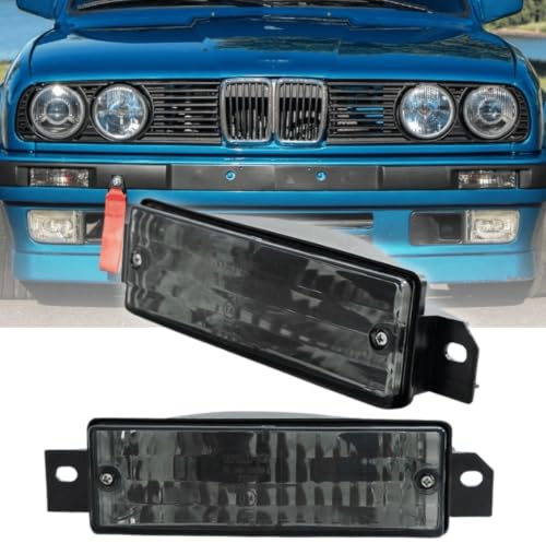 Frontblinker Set in rauchglas smoke für 3er BMW E30 1987-06.1994 Limo Touring Coupe Cabrio inkl. Standlicht