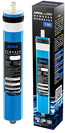 ARKA myAQUA 190 Membran - Hochleistungsmembran für Osmoseanlagen, liefert bis zu 190 L/Tag reines Wasser, entfernt Schadstoffe effektiv.