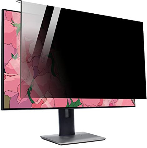 JANEFLY Protecteur d'écran de confidentialité Informatique pour Moniteur à écran Large Diagonal 17-32 Pouces, Filtre d'écran de confidentialité en Acrylique Suspendu,17in(354 * 290mm)
