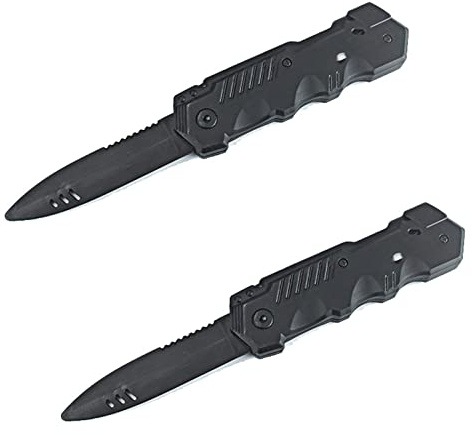 2pcs Einziehbares Gefälschtes Messer Trickmesser Zaubermesser Scherzmesser Theatermesser Verschwindende Klinge Zaubertrick Fake Messer Plastik Spielzeug Dolch für Halloween Erwachsene zaubertrick Prop