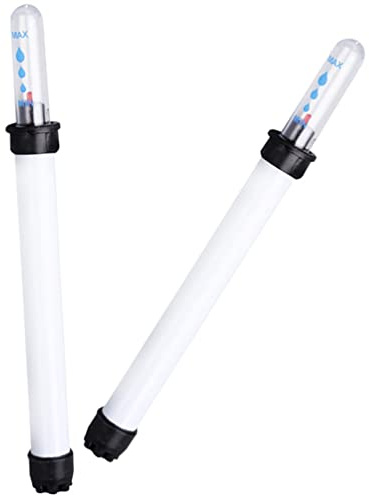 YARNOW Wasserstandsanzeiger FüR Pflanzen 2 StüCk Blumentopf Feuchtigkeitsmesser Mit 5 Wasserstandsschwimmern Ohne Batterie FüR Indoor Und Garten 6.5 Zoll Weiß Kunststoff