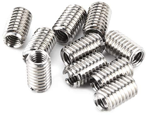 10 Stk Gewindeeinsatz-Reduziermutter M4x0,7-M6x1 15mm Edelst. | Grobgewinde, Innen M2-M16, Außen M4-M20, Längen bis 30mm, für Umbau und Reparatur.