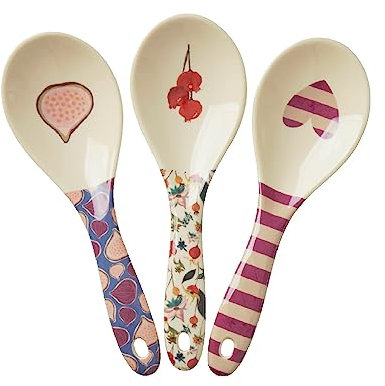 udc Rice Salatlöffel, verschiedene Farben, 3 Stück