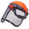 Luxylei Chapeau De Casque De Sécurité pour Coupe Gazon De Jardin en Acier Inoxydable, avec Masque De Protection Intégral en Maille pour Débroussailleuse, Protection Forestière