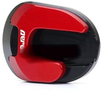 OLLinS Motorrad CNC Kickstand Fuß Seitenständer Verlängerung Pad Stützplatte Vergrößern Für YAM-AHA NVX155 AEROX155 NVX AEROX 155 2020-2023 (Farbe : Red)