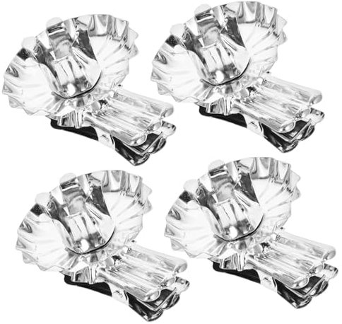 Cabilock 72 STK Nützliche Kerzenhalter-Clips Kerzenständer aus Silber AST Kerzenhalter christbaumkerzenhalter Christbaum kerzenhalter Weihnachtskerzenclip für Baum Kerzenklammern aus Metall