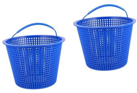 SEWOART 2 Pièces Panier Skimmer Piscine Remplacement du Panier de la Piscine nettoyant Panier Filtre Piscine Panier de Pompe de Piscine Panier d'égouttement de Piscine Plastique Blue