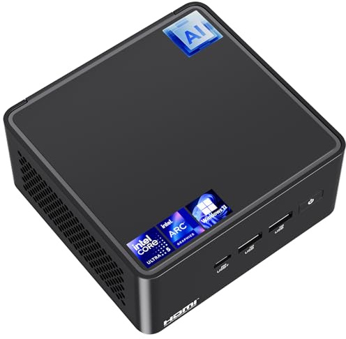 NUC 14 Pro, for ASUS NUC 14 Pro，Intel NUC 14 Pro NUC14RVH Revel Canyon AI Mini-PC, Core Ultra 5 125H CPU, Intel Arc GPU, 32 GB RAM, 512GB SSD, Win 11, Mini-Computer 8K/4K Quad-Display/WiFi 6E/BT 5.3