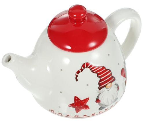 KITANDOVE Teiera Di Natale in Ceramica Set Da Tè Articoli Per La Casa Stoviglie Decorative Per Il Tè Party