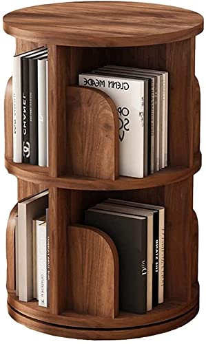 Drehbares Bücherregal aus Massivholz für Kinder, um 360 Grad drehbar, Kinder-Bücherregal, bodenstehend, Aufbewahrungs-Organizer für Wohnzimmer und stilvolles Design