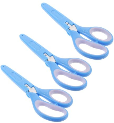 Toyvian 3stücke Junge Mädchen Sicherheitsschere Aus Edelstahl Und Kunststoff Leicht Und Tragbar Für Bastelarbeiten Scrapbooking Und Schulbedarf Mit Ergonomischem Design Für Komfort