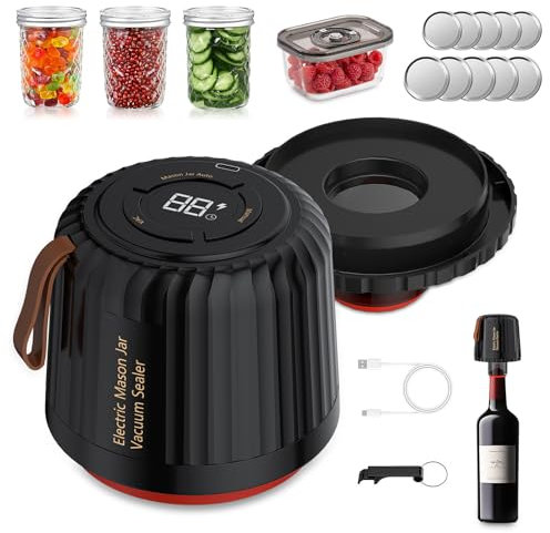 4 in 1 Electric Mason Jar Vacuum Sealer Kit (4 in 1 86PRO)
