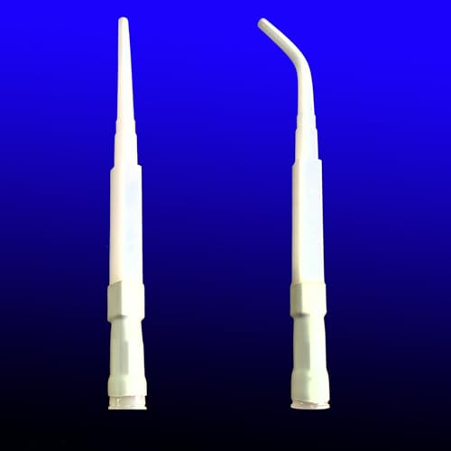 2 Pcs Long Caulking Nozzles of Caulking Gun, 9.84 inchs | white,one Straight one Bend,Curved caulking Nozzle applicator, Replacement Extension Tool Used in Construction,DIY products