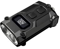 Nitecore Schlüsselbundleuchte TINI 3 – USB-C aufladbar, 600 Lumen, OLED Display, 5 Helligkeitsstufen, Mini LED Taschenlampe, Schwarz