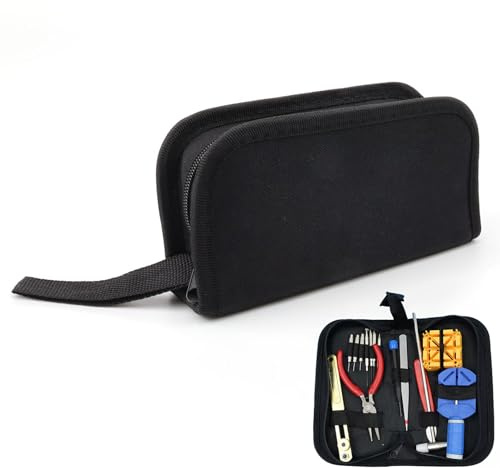 DIYCUT Leichtgewichtige Toolbag, Werkzeugaufbewahrung Tasche, Kleine Werkzeugtasche mit Reißverschluss & 13 Organizer-Ringen, Leicht zu Tragen, für Klempner, Handwerker, Elektriker, Bauarbeiter