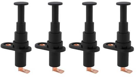 YINETTECH 4 Pulsadores Automotrices ASW-19 de 20 A Y 12 V CC para Alarma de Puerta Capó Y Maletero