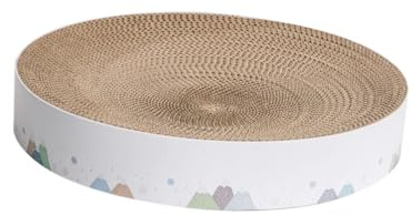 TOYANDONA Tiragraffi Gatti in Cartone Riccio Forma Ciotola Incassata Divertente Gioco per Gatti Piccoli Protezione Mobili Resistente e Sicuro per Unghie Delicate