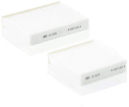 MANN-FILTER CU 21 000-2 Filtro aria cabina (set da 2) - per Autovetture + veicoli commeriali