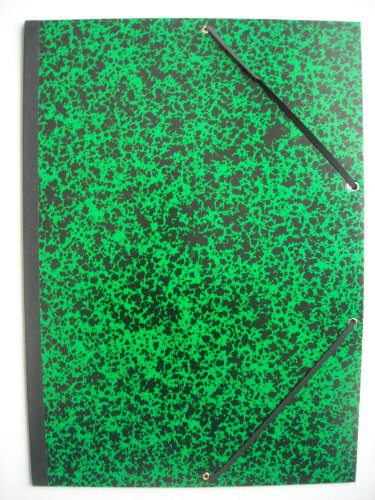 Exacompta - Réf. 532000E - 1 carton à dessin Annonay - avec rubans tissu - dos et coins toilés - dimensions 32 x 45 cm - format à classer A3 (297 x 420 mm) - couleur vert