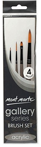 MONT MARTE Galerie-Serie Pinsel-Set, Holz, Standard, L