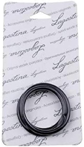 Lagostina Ricambi Guarnizione in Silicone, per Pentole a Pressione, Nero, Diametro 22 cm