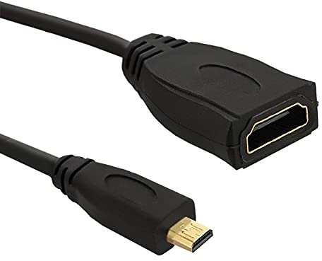Qoltec HDMI Cable A Female | Micro HDMI D Male | 0.2m