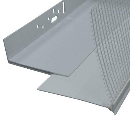 Profilo di base in PVC da 10 m con tessuto Vario per piastra isolante da 100 mm a 140 mm