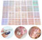 24 Feuilles Pochoir En Vinyle Pour Nail Art, Pochoirs Ongles Nail Art, Nail Art Stickers Autocollants à Ongles Autoadhésif Conception D'ongles or Argent