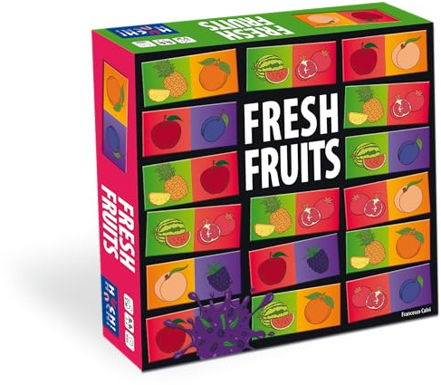 HUCH! | Fresh Fruits | Brettspiele ab 8 Jahre | Familienspiele | Brettspiele Erwachsene | Gesellschaftsspiel ab 8 Jahre | Stapelt das Obst, ohne es zu zerquetschen | Für 2-4 Spieler ab 8 Jahren