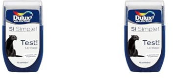 Dulux Valentine Peinture Si Simple - Testeur Couleur le Blanc 30 ml (Lot de 2)