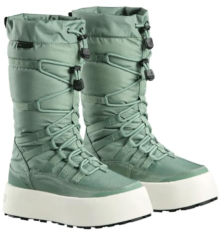 Baffin Women's GENEVA Tall Waterproof Insulated Lightweight Tundra-Rated Slip-Resistant Cold Weather Winter Snow Boots, Sea Green, 9