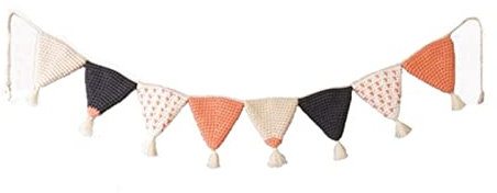 Wimpelkette Outdoor Nordic Handgewebe Party Zelt Matratze Dusche Bunting Dekoration Kinderzimmer Wanddekoration Wimpelkette (Size : Orange)