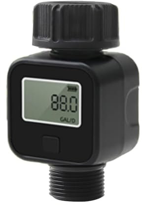 Digitaler Wasserdurchflussmesser Wasserzähler für den Außenbereich Gartenschlauch Bewässerung Bewässerung Messung des Wasserverbrauchs