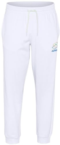 Lotto 1725125 - Pantaloni da Uomo, vestibilità Normale, Colore Bianco Brillante, Taglia L