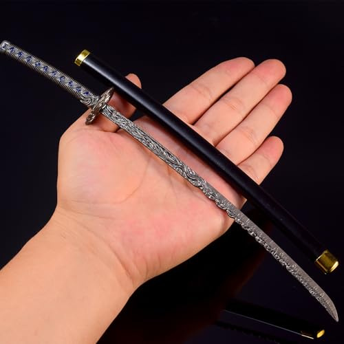nyyuqi 1/6 Scale 10.23'' Metal Samurai Sword Katana W/Scabbard Weapon Model for 12'' Action Figure Custom (#XY)