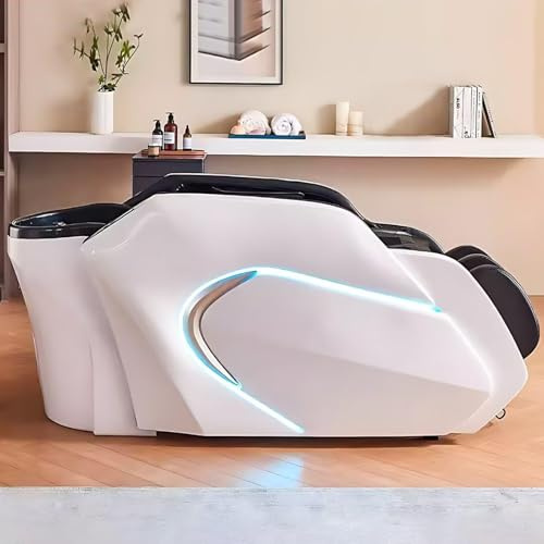 Elektrische Massageliege mit modernem Design – Kosmetikliege, Kopfmassagegerät, Ganzkörpermassage, Wasserkreislauf, Ambientebeleuchtung