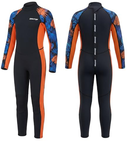 Owntop Kids Wetsuit, 2.5mm Stretch Thermal Neoprene