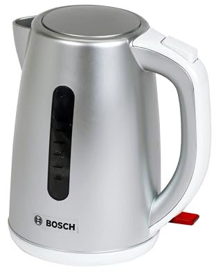 Theo Klein 9247 Bosch kettle I children's kitchen accessories I can be filled with water I dimensions: 14.5 cm x 9.5 cm x 15.5 cm I Toys for children aged 3 and over
