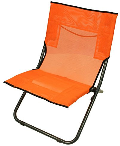 Fridani Strandstuhl BCO XL Campingstuhl Orange Klappstuhl + Tragegriff luftdurchlässiger Gartenstuhl