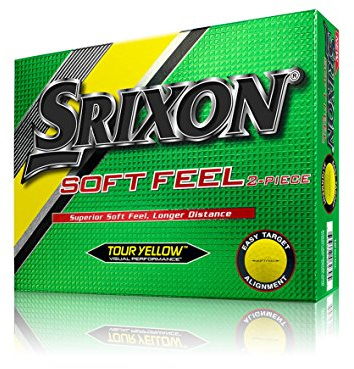 Srixon Softfeel, Bolas 2 Capas De Golf Unisex Adulto, Amarillo, Única