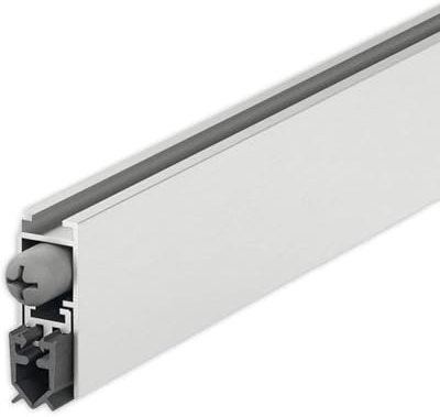 Gedotec absenkbare Bodendichtung - Silber grau | 1 Stück Türbodendichtung automatisch | DDS 12 | Länge 730 mm - kürzbar | Absenkdichtung Zugluftstopper | Dichtung für Türen kältefeind windschutz tür