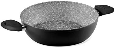 Aeternum, Black Pearl, Tegame Antiaderente, Adatta a Induzione, Diametro 28 cm, Alluminio, Nero