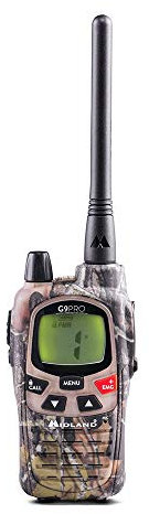 Midland - Walkie Talkie G9 PRO Mimetica, Ricetrasmittenti Professionali Dual Band Softair e Outdoor, 101 Canali, 32 PMR446/69 LPD, Waterproof IPX4, Copertura 12Km, Autonomia 23H, Batterie Ricaricabili