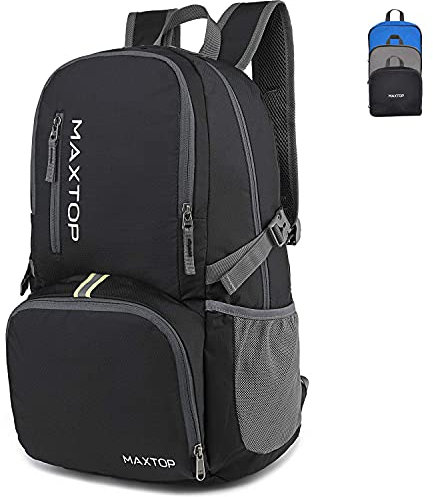 MAXTOP 40L Ultra Lightweight Packable Backpack Foldable Rucksack Water Resistent For Men Women Kids Outdoor Camping Hiking Travel Daypack Handy Durable …