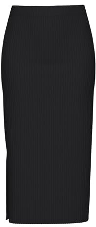 PIECES Dam Pckylie Mw Midi kjol Noos Bc Rock, svart, M