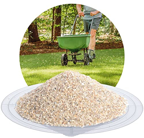 Schicker Mineral Rasensand 25 kg 0,8-1,6 mm, Quarzsand zur Rasenpflege | Bodenauflockerung, für grünen Rasen, zur Belüftung des Bodens, verbesserte Wasserdurchlässigkeit, staubfrei, für Streuwägen