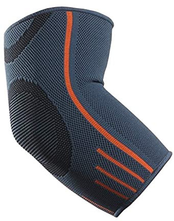 VITTO Ellenbogenbandage – Ellenbogen bandagen Herren und Damen – am besten als Tennisarm Bandage, Golfarm Bandage oder Kraftsport (L, Grau)