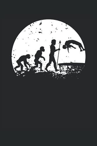 Trampolin Springer Notizbuch (liniert) Evolution Akrobat Retro
